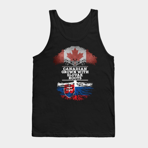 Canadian Grown With Slovak Roots - Gift for Slovak With Roots From Slovakia Tank Top by Country Flags
